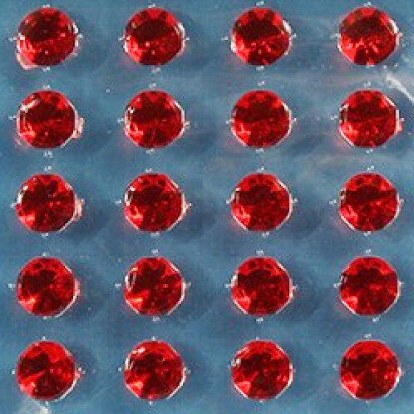Ess-Diamanten "Jelly Gems Ruby", aus Gelatine, Rubinrot, 20 Stück
