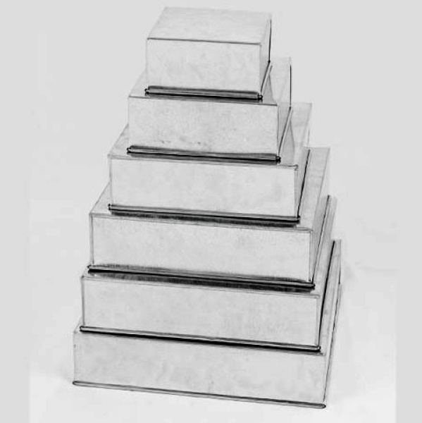 Backformen-Set Quadrat, 6er, 15,3 - 40,7 cm