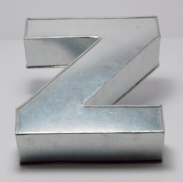 Backform Buchstabe "Z", ca. 25,5 x 20,5 x 6,5 cm