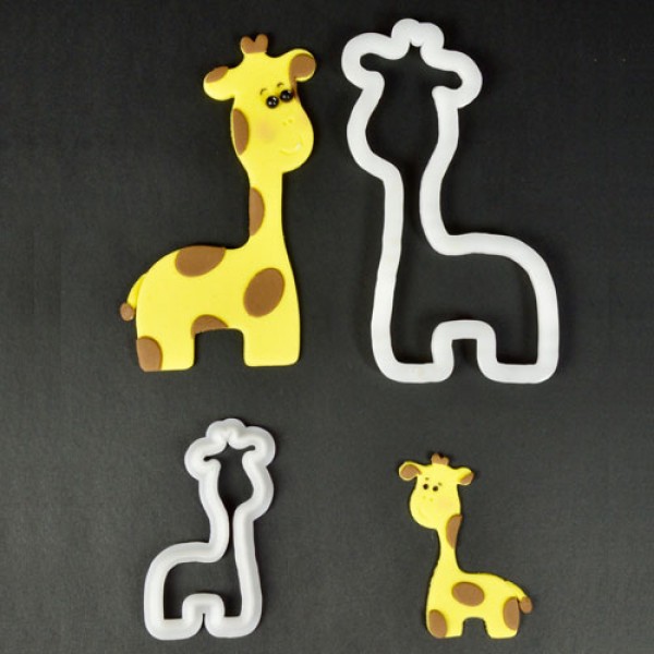 Fondantausstecher "Giraffen", 10,5 cm, 5,7 cm