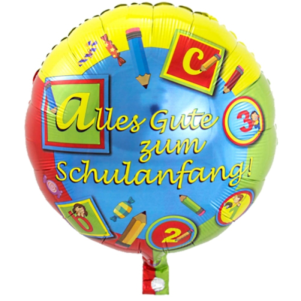 Folienballon Einschulung Schulanfang