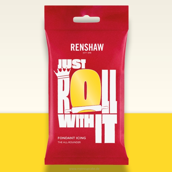 Renshaw PRO Fondant Ausrollfondant gelb, 250 g