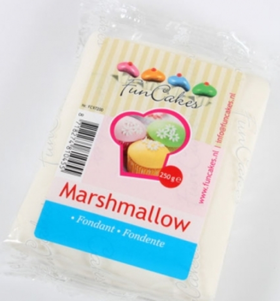 Rollfondant, Marshmallow-Fondant, weiß, 250 g, FunCakes