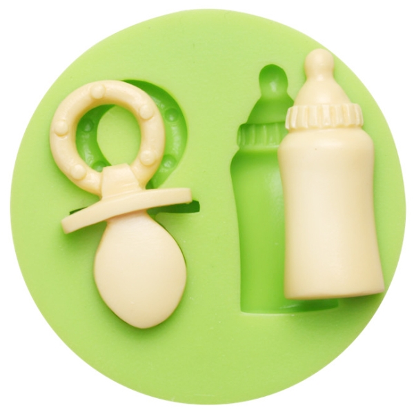 Fondantform Baby Milchflasche und Schnuller