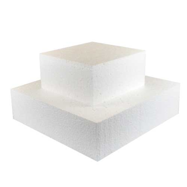 Torten Dummy quadrat, extra hoch für Hochzeitstorte 15 x 15 x 10 cm