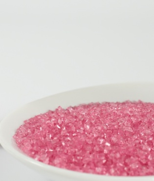 Farbzucker "Sugar Crystals Pink", Rosa, 80 g, FunCakes