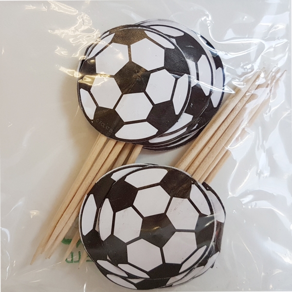 Cupcakes Topper Fußball 20 Stk.