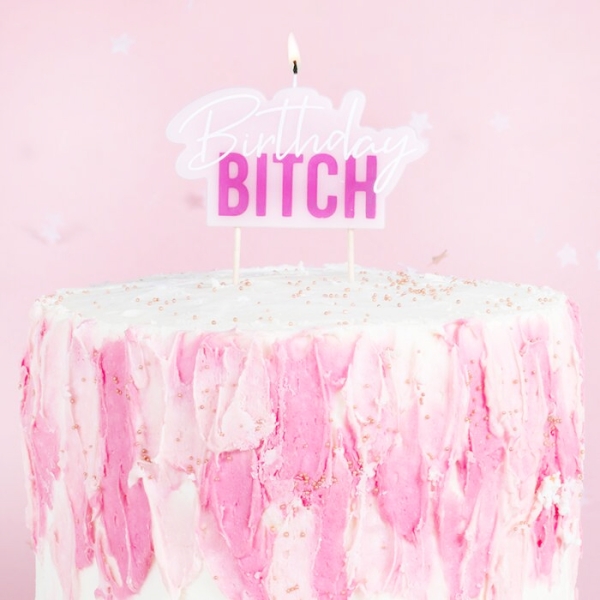 Geburtstagskerze "Birthday Bitch"