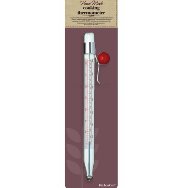 Kitchen Craft Glas-Thermometer, Kochthermometer 50 °C bis 200 °C