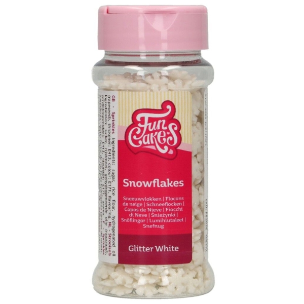 Sprinkles Schneeflocken Weiß Zuckerstreusel 50 g