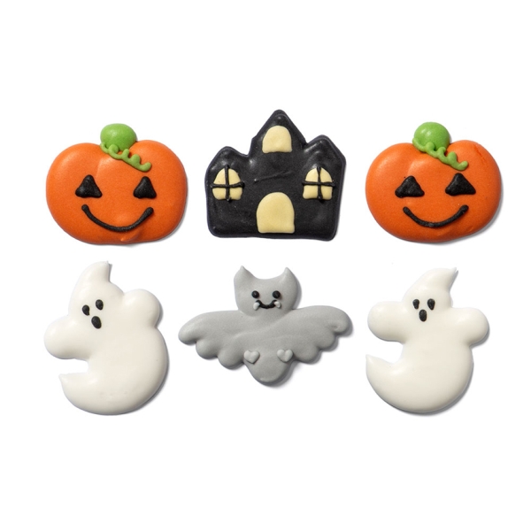 Zuckerdeko Halloween Geist, Kürbis, Fledermaus