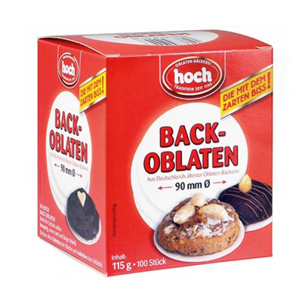Hoch Back-Oblaten, 9 cm, 100 Stück