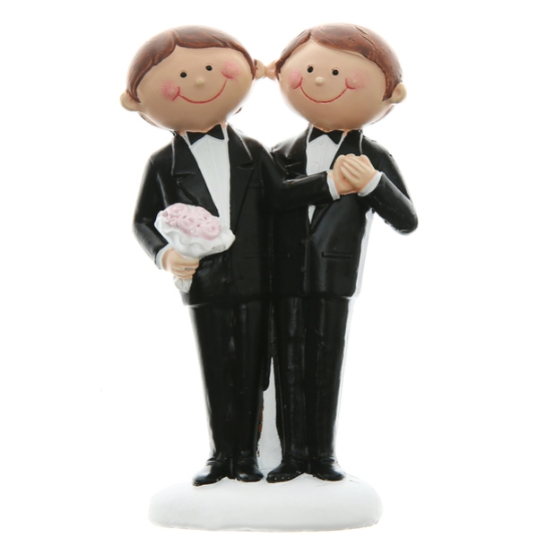 Hochzeitsfigur "Mr & Mr", 5 x 10 cm