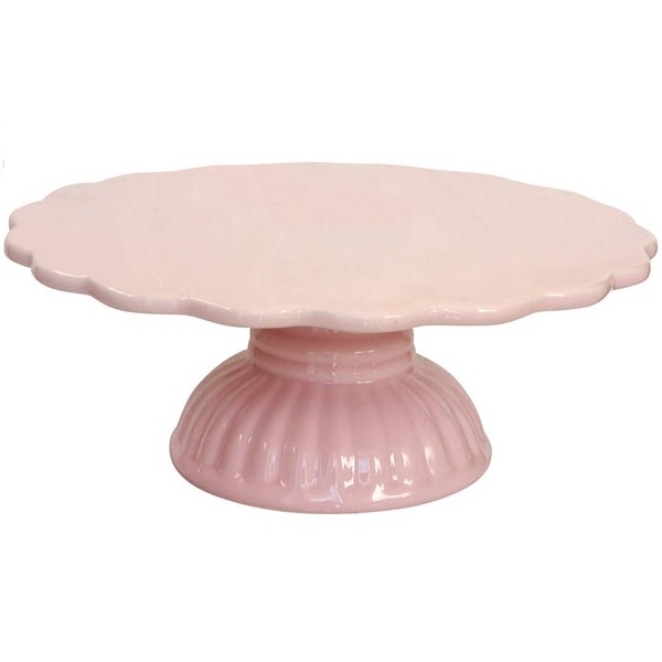IB Laursen Tortenständer aus Keramik, rosa, 29 x 9 cm