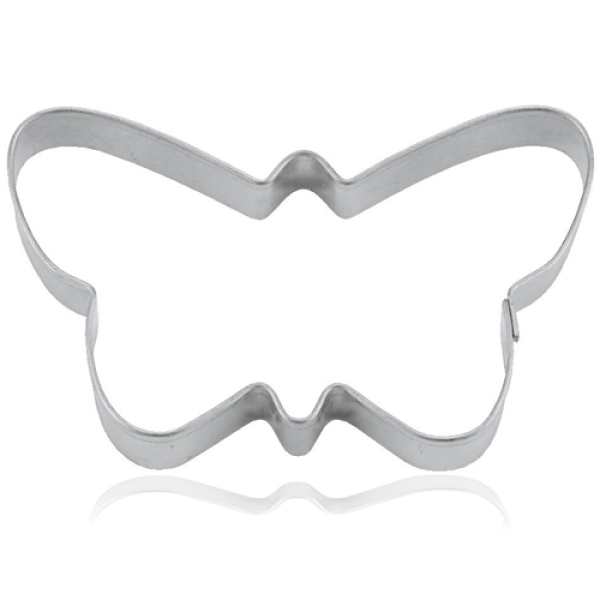 Plätzchen Ausstechform "Mini-Schmetterling" 5 cm Weißblech