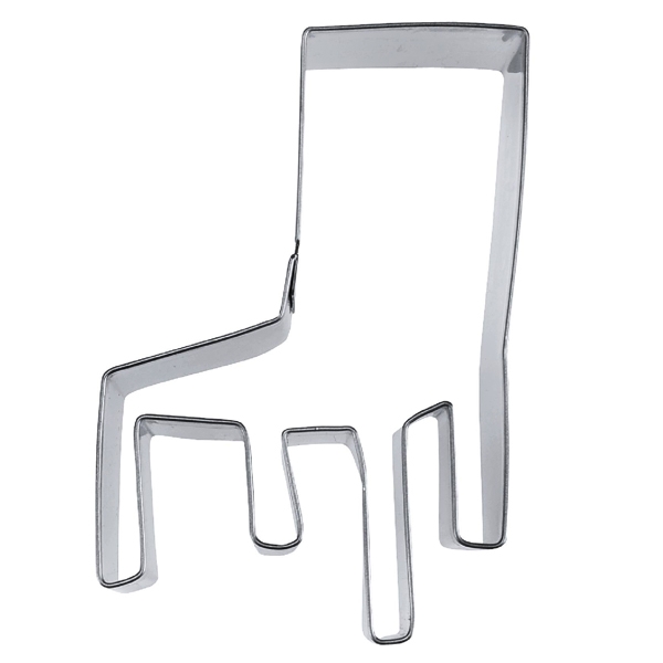 Plätzchen Ausstecher "Stuhl", Edelstahl, 8 cm