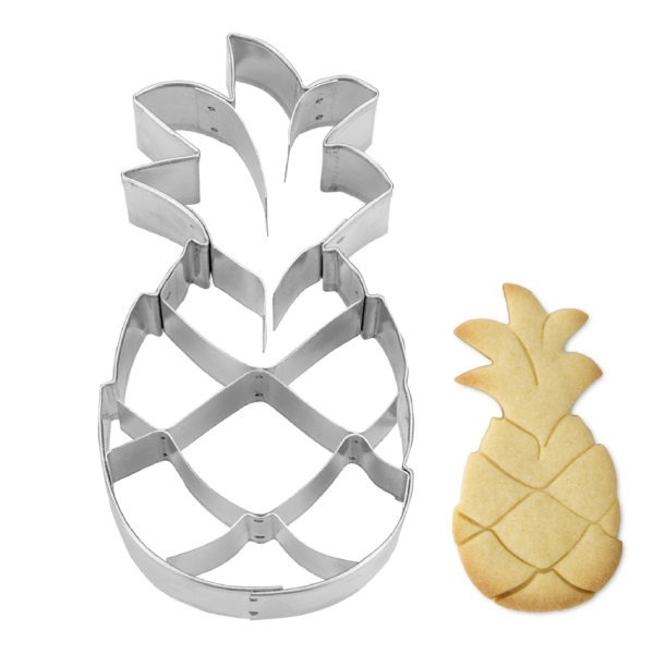 Ausstechform "Ananas" für Kekse, Edelstahl, 7 cm
