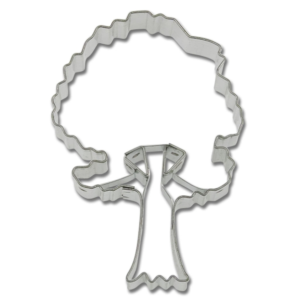 Keks-Ausstecher 'Ficus-Baum' 7 cm aus Weißblech