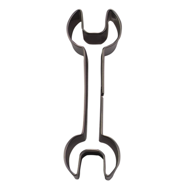 Plätzchen-Ausstecher 'Schraubenschlüssel', Edelstahl, 7,5 cm
