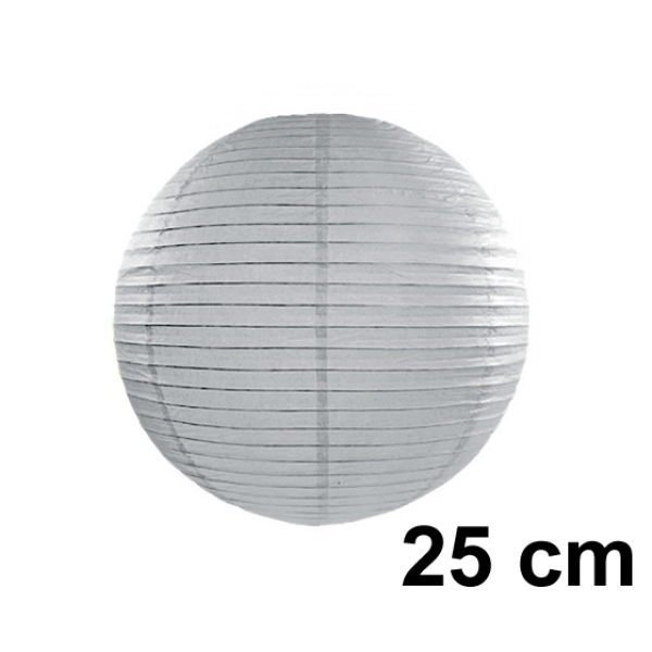 Lampion Silber 25 cm