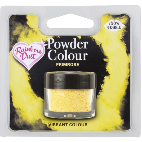 Rainbow Dust Lebensmittelfarbe Pulver "Primel", gelb, 4 g