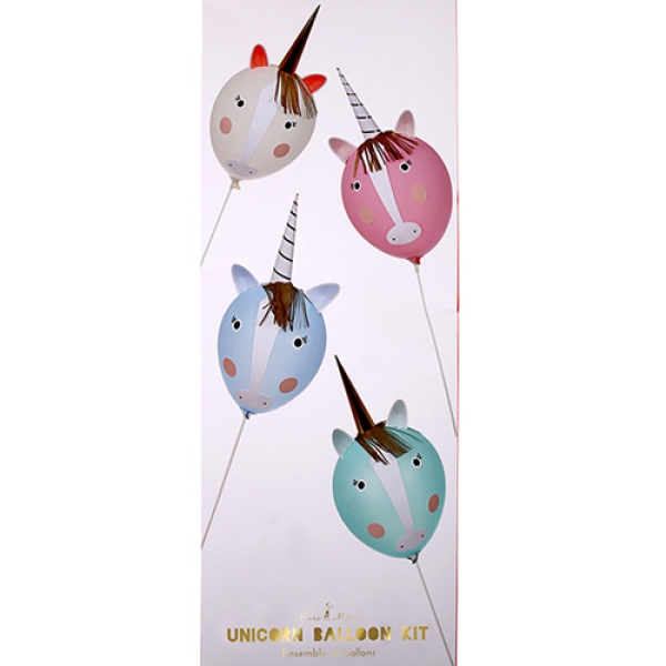 Meri Meri Luftballon-Set "Einhorn"
