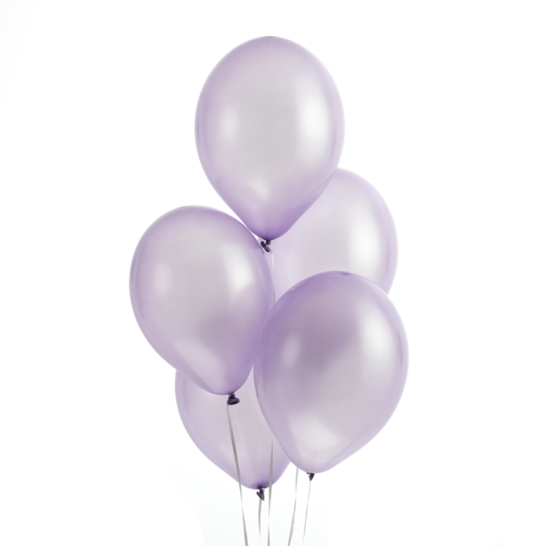 Luftballon Metallic Lavendel, 10 Stk. 30 cm