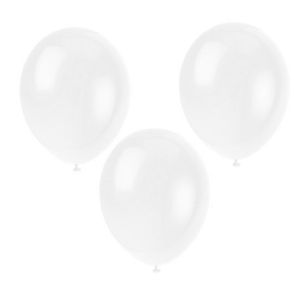 ECO Luftballons Weiß, 10 Stück, 30 cm