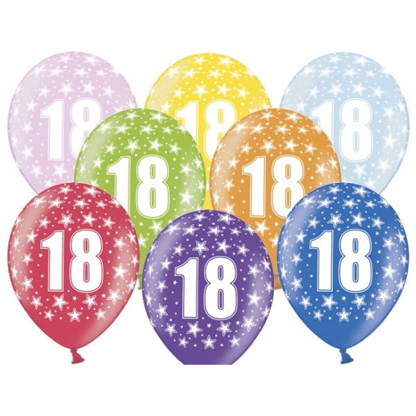 Luftballons Zahl '18'
