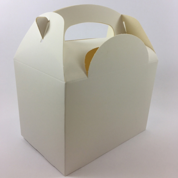 Kuchenbox mit Griff, Weiß, 15 x 10 cm