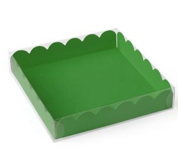 Macarons-Schachtel mit Deckel, für 9 Macarons, grün