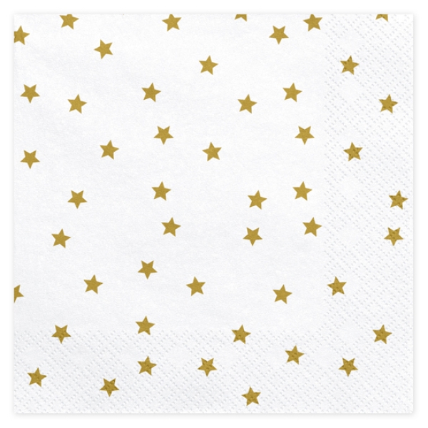 Servietten "Sterne", 20 Stück, 33 x 33 cm