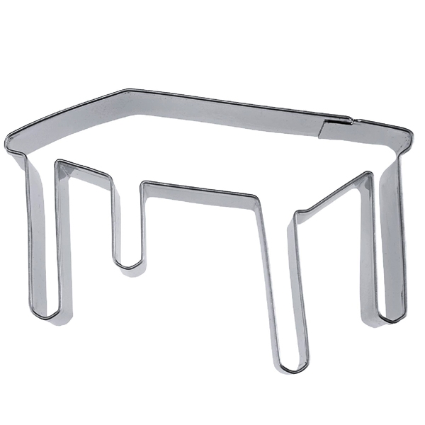 Plätzchen Ausstecher "Tisch", Edelstahl, 7,5 cm