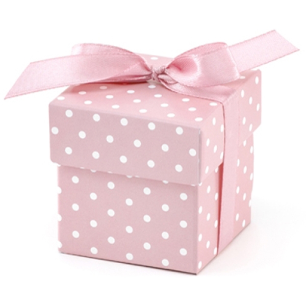 Mini-Geschenkboxen Rosa Punkte