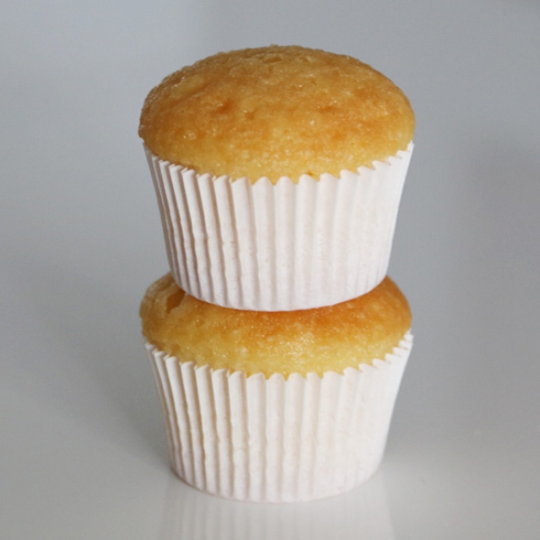 HoM Mini-Muffinförmchen, weiß, 60 Stk, 3,2 cm