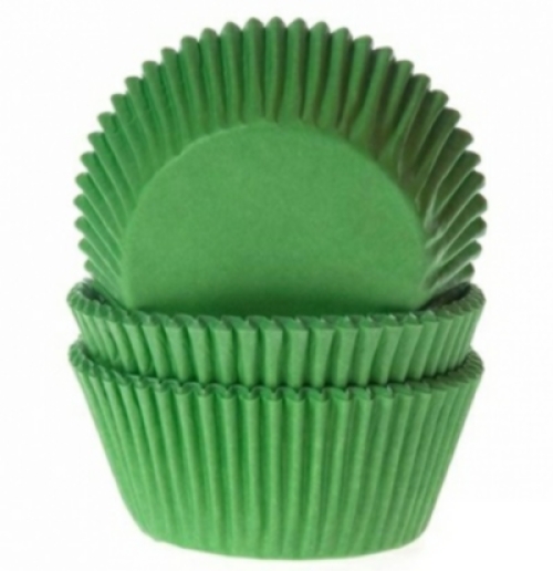 HoM Muffinförmchen, grasgrün, 50 Stk, 5,0 cm