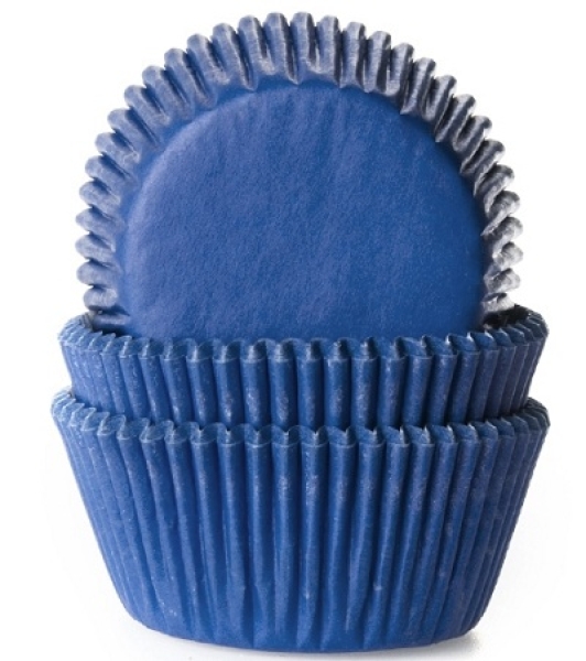 HoM Muffinförmchen, Jeans-Blau, Navyblue, 50 Stck, 5,0 cm