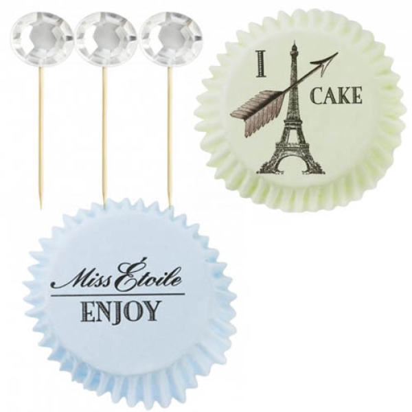 Miss Étoile Cupcakes Set 40 Stck., pastell