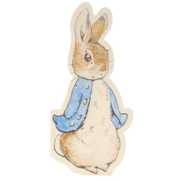 Meri Meri "Peter Rabbit" 20 Papierservietten, ca 9 x 20 cm