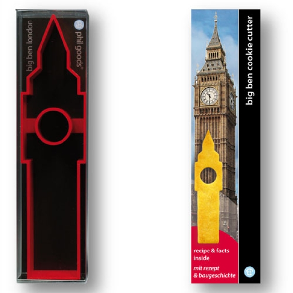Plätzchen-Ausstechform "London, Big Ben", Rot