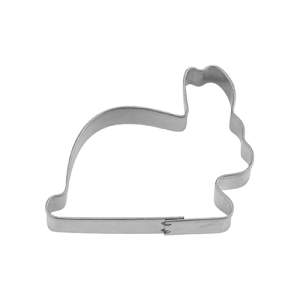 Plätzchen Ausstecher "Hase sitzend", 4,5 cm, Weißblech