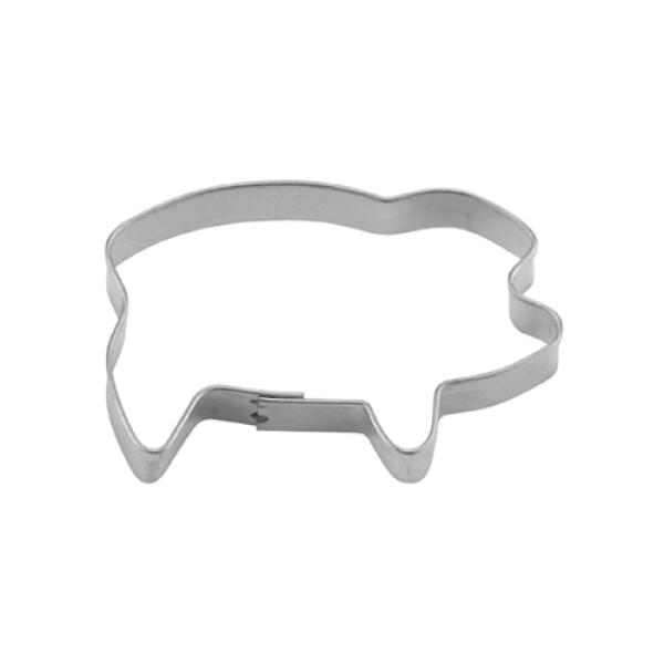Plätzchen Ausstecher "Mini-Schwein", 4,5 cm, Weißblech