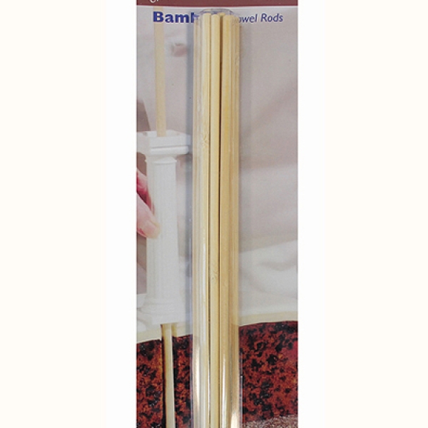 PME Tortensäulen, Dübelstangen, bambus, 12er Set, 30 cm 5 mm dick
