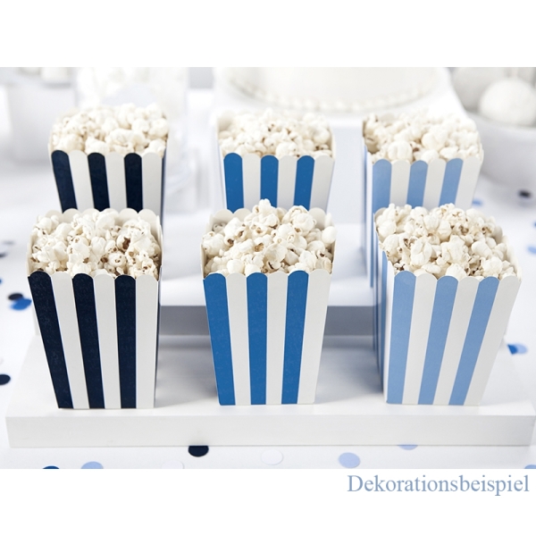 Popcornboxen Set Blau