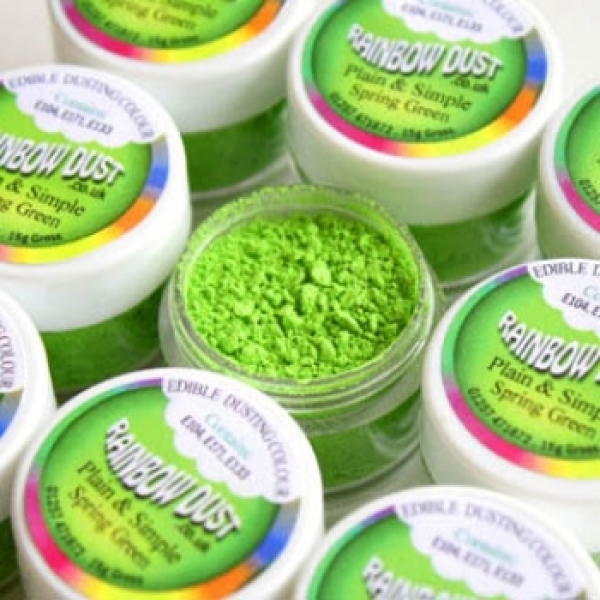 Rainbow Dust Lebensmittelfarbe Pulver "Spring Green", grün, 3 g