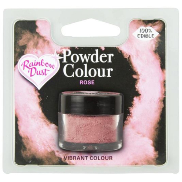 Rainbow Dust Lebensmittelfarbe Pulver "Rose", rose pink, 4 g
