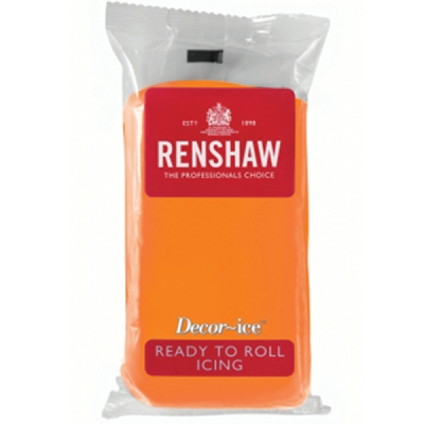 Renshaw PRO Fondant Ausrollfondant, Tiger Orange, 250 g