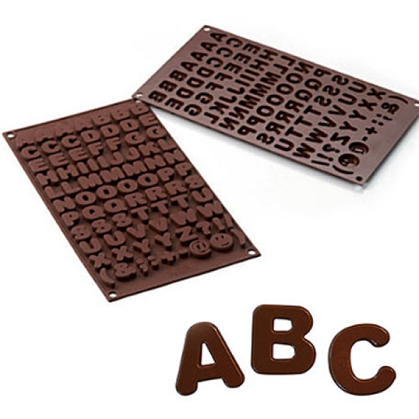 Silikomart Schokoladenform "Buchstaben''