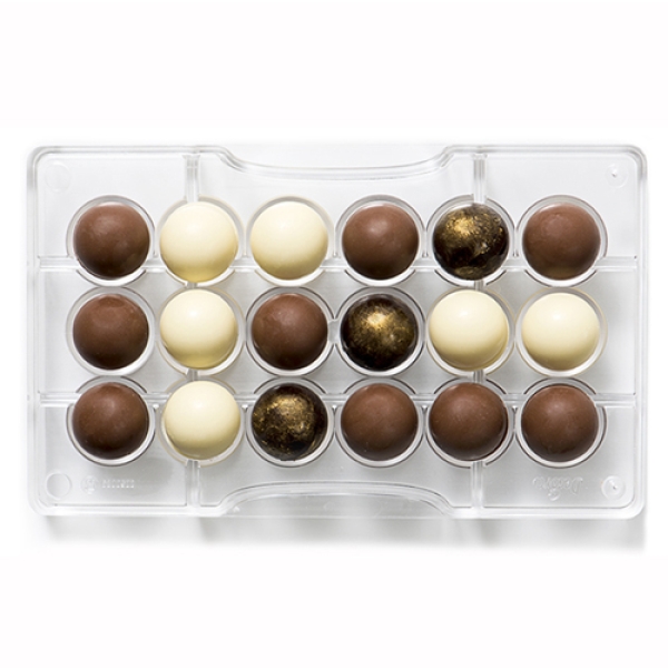Decora Schokoladenform "Halbkugel mini'', 2,5 cm