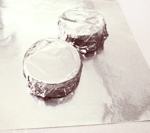 Wilton Alufolien für Pralinen und Cake-Pops, Silber, 50 Stk. 10 x 10 cm